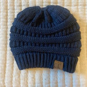 C.C ponytail basic beanie